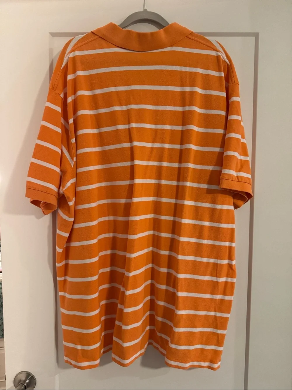 Ralph Lauren Orange & White Striped Polo Shirt